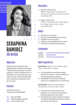 industry-specific resume templates 1