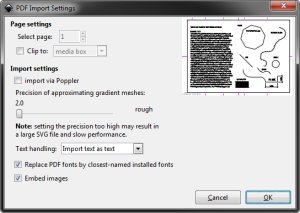 inkscape pdf to dxf