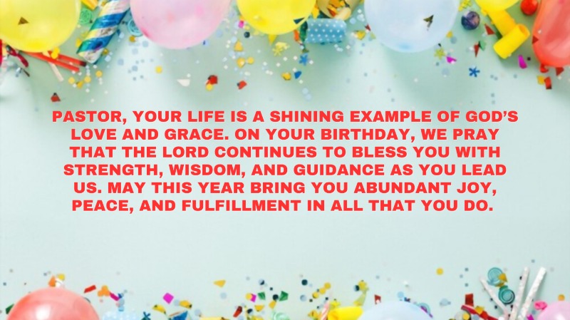 inspirational birthday greetings for a pastor