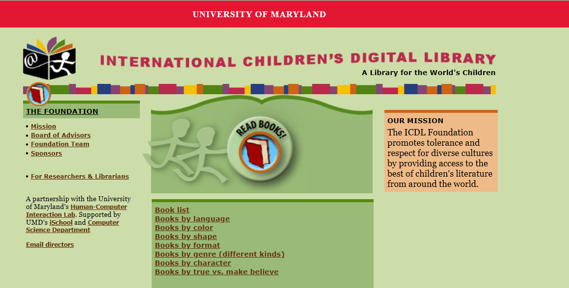 international children digital library free children's online books