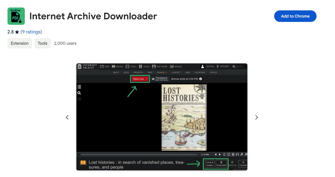 internet archive downloader chrome extension