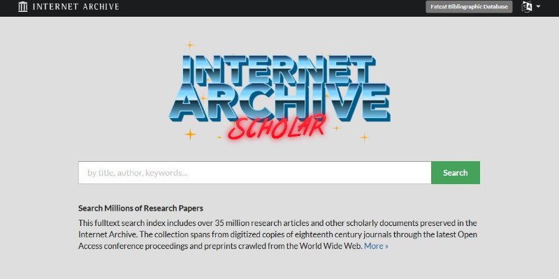 Internet Archive Scholar