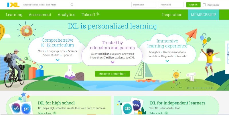 ixl websites like khan academy