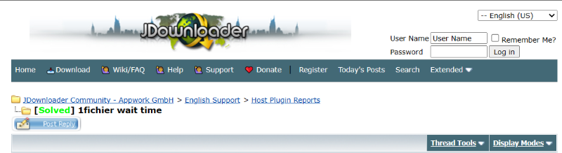 jdownloader skip 1fichierr wait time