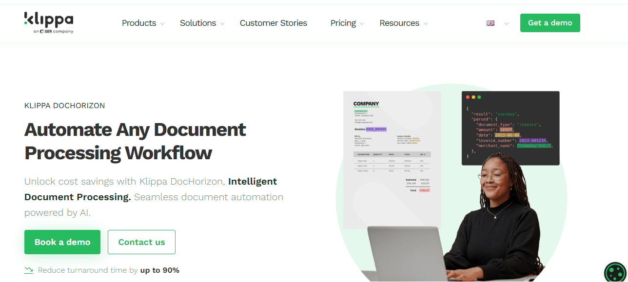 klippa best ocr software for invoices