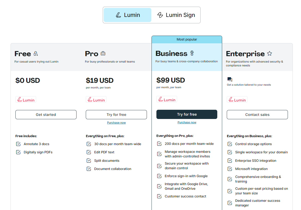 lumin pdf price