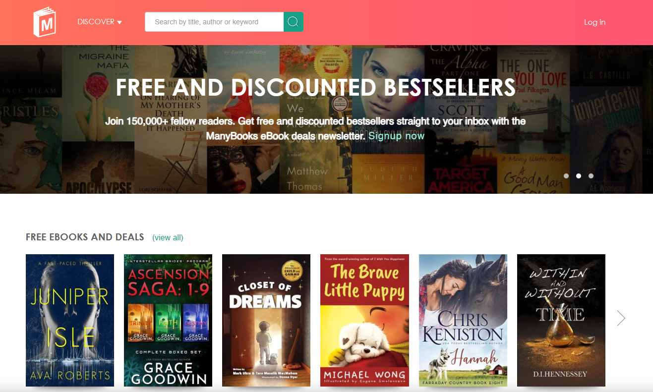 manybooks free book reading sites