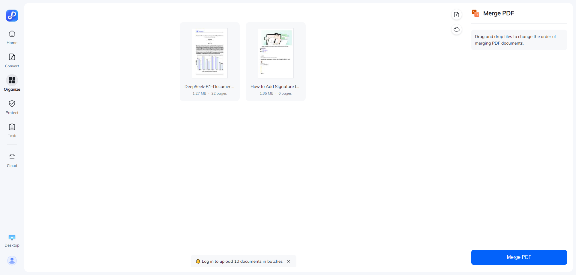 merge pdf files into one online free