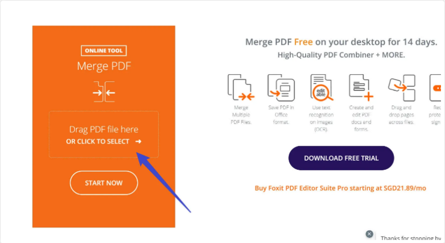 merge pdfs online foxit