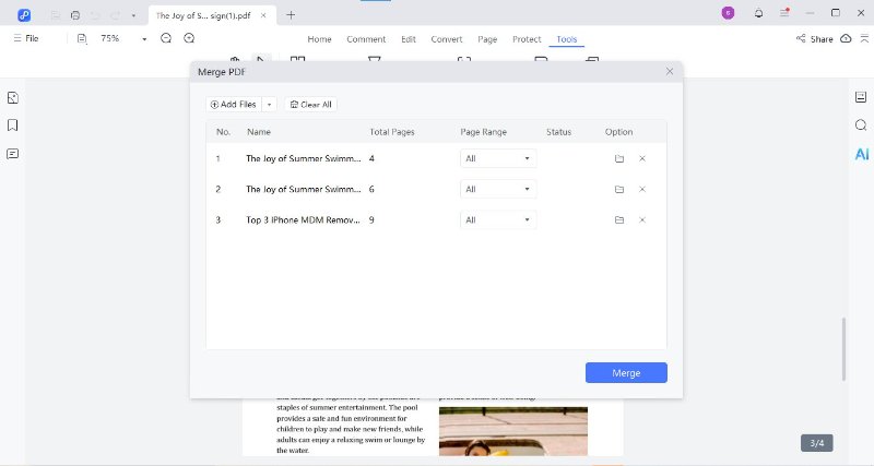 merging multiple pdf after downloading from turbobit step 2