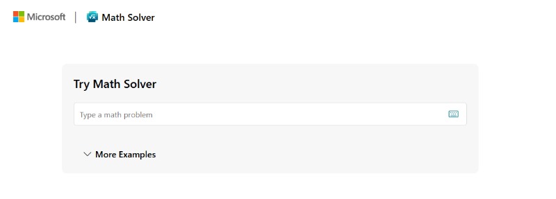 microsoft math solver