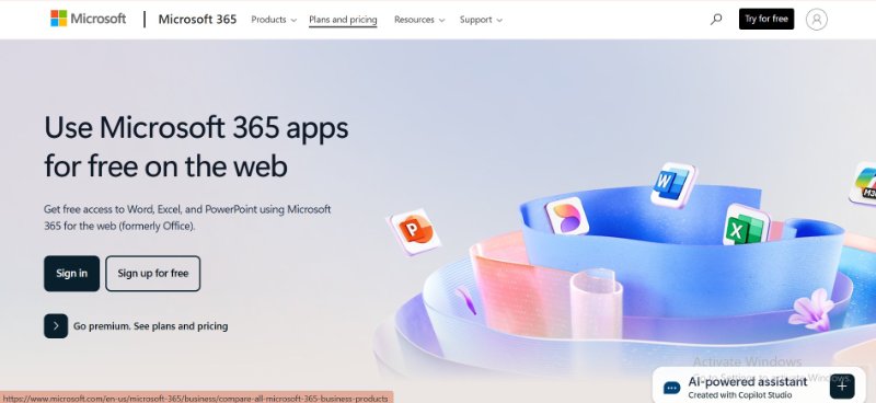 microsoft office online, versión web gratuita