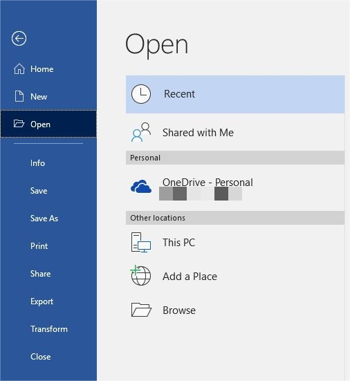 microsoft word open file