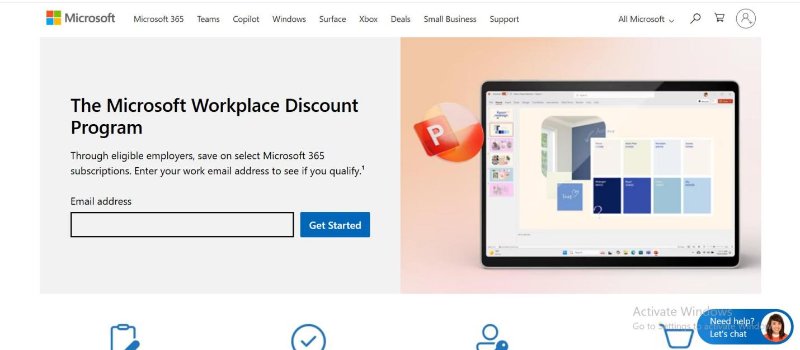 microsoft workplace discount program