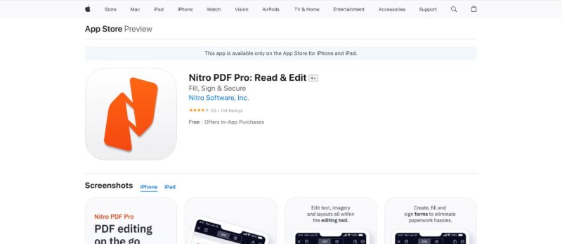 nitro pdf pro for ios