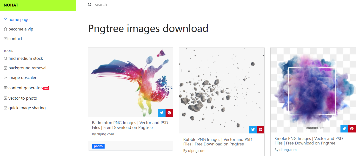 nohat pngtree downloader
