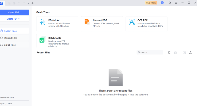 ocr a scanned pdf file via tenorshare pdnob step 1