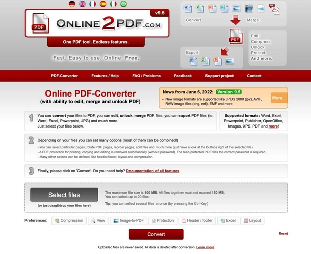 Online2pdf Step1