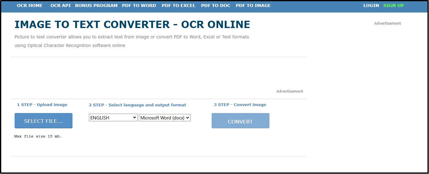 onlineocr net free ocr software
