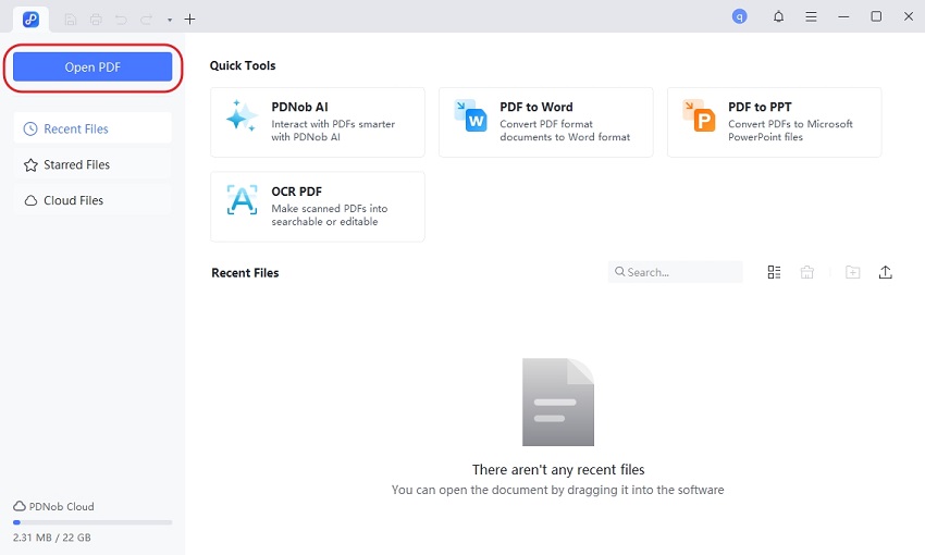open pdf via pdnob to mirror pdf