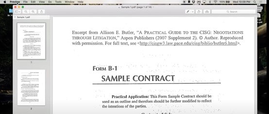 Open the Pdf File in Preview