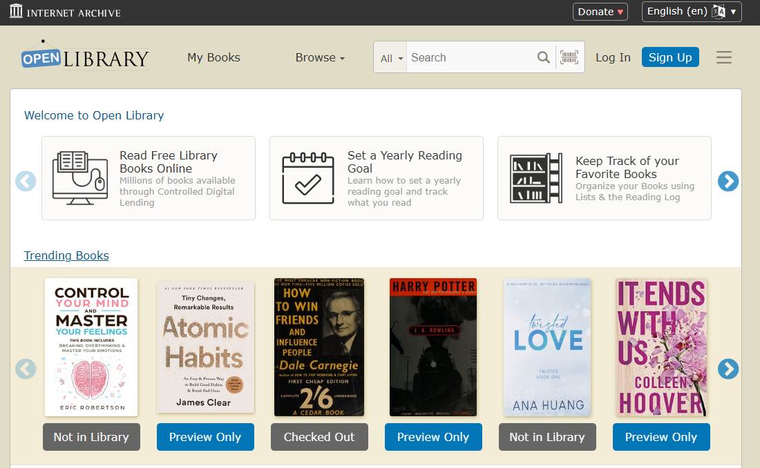 openlibrary read free books online without downloading