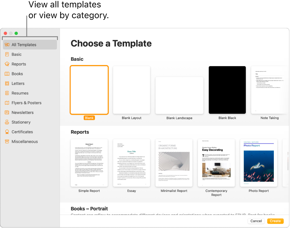 pages on mac