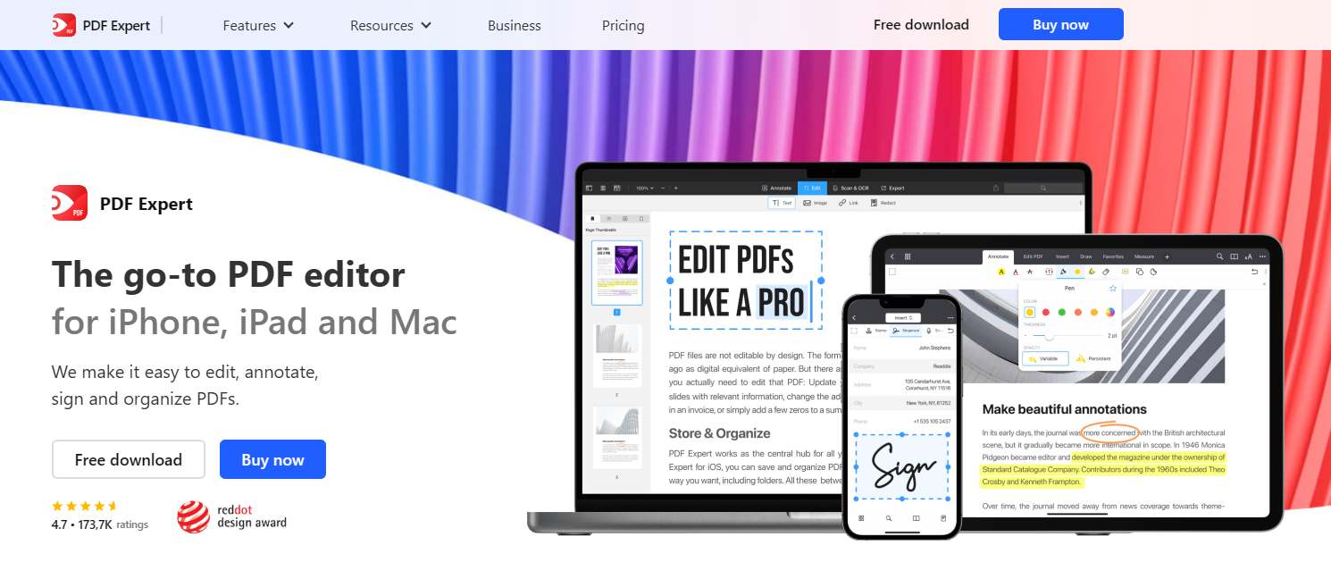 pdf expert free pdf editor ipad