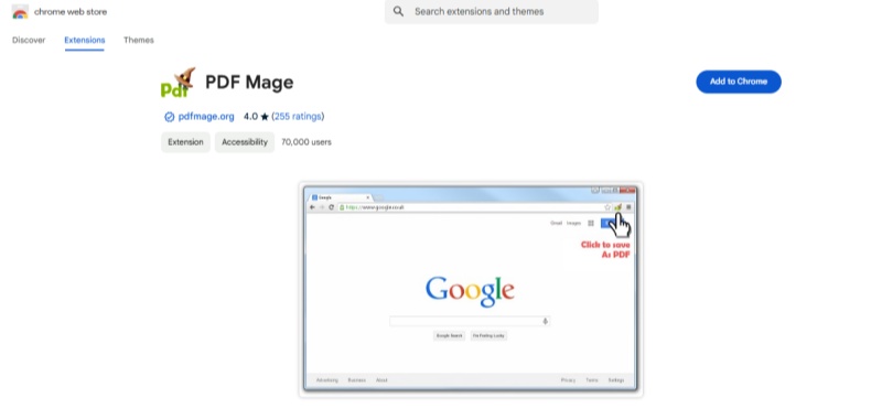 pdf mage chrome extension