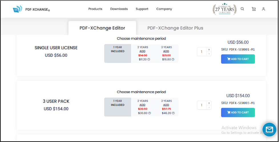 pdf xchange pricing overview