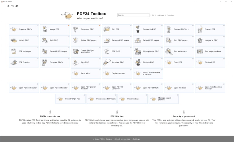 pdf24 creator programs like canva pdf editor