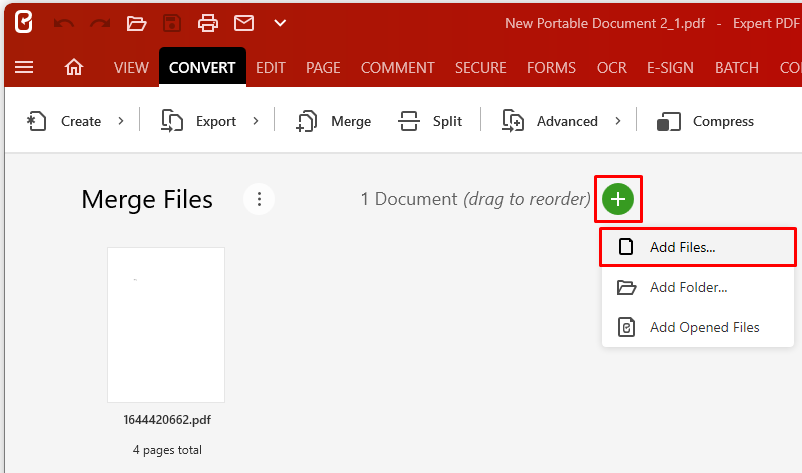 pdfexpert add files
