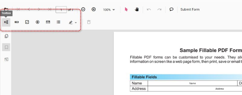 pdfgear choose fillable field