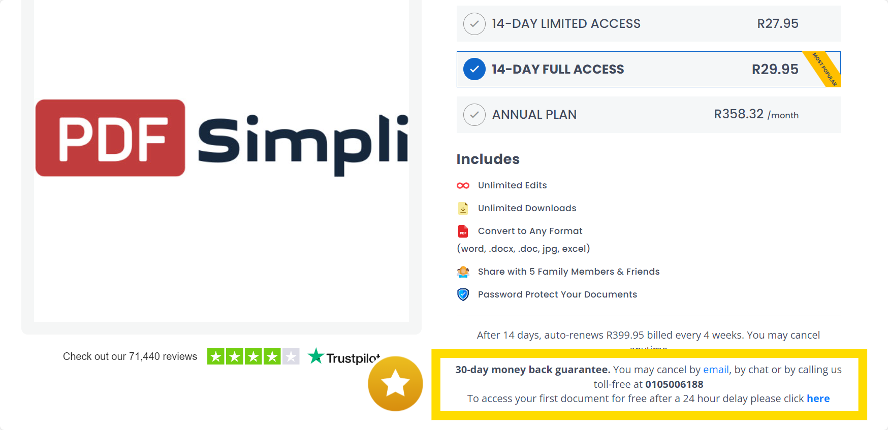 pdfsimpli.com cancel subscription