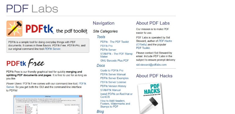 pdftk-java open source pdf editor online