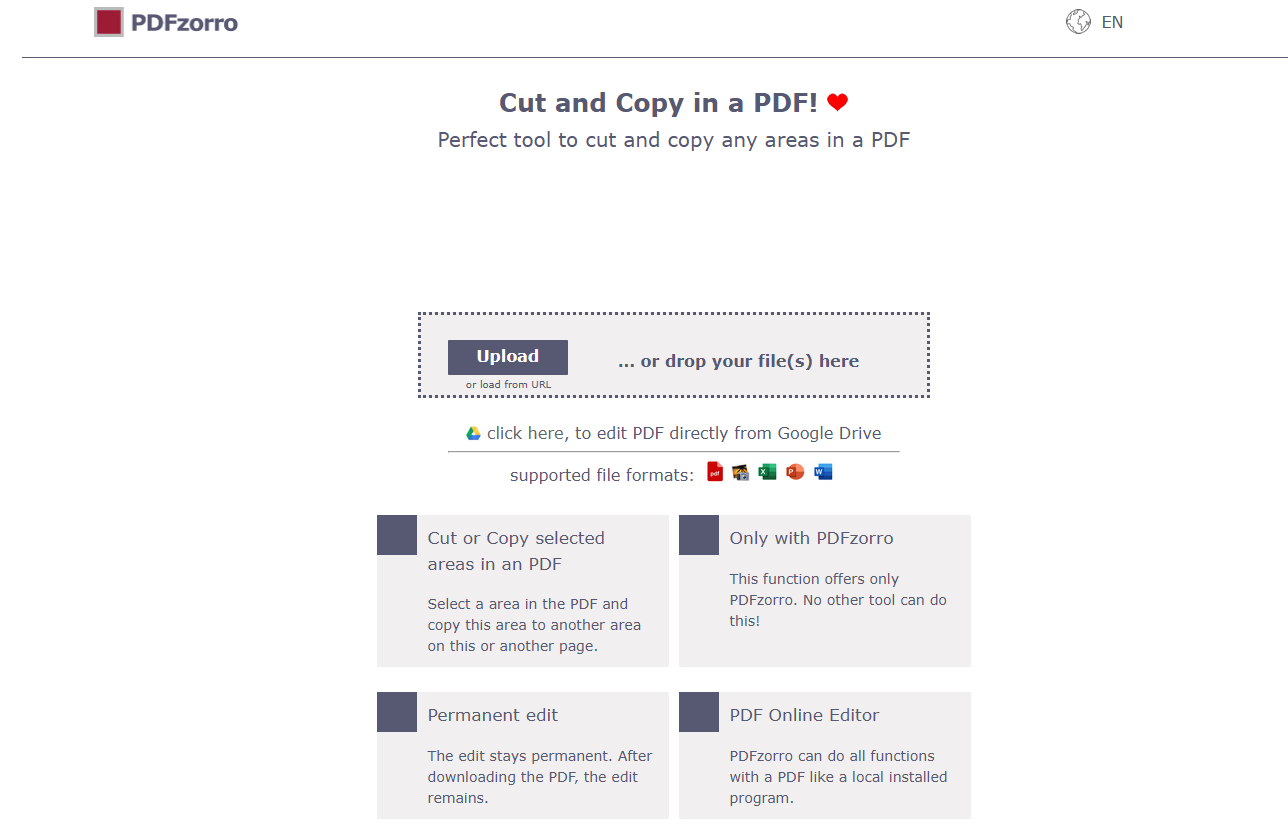 pdf cut and paste online free pdfzorro