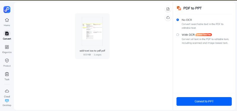 pdnob online convert to ppt