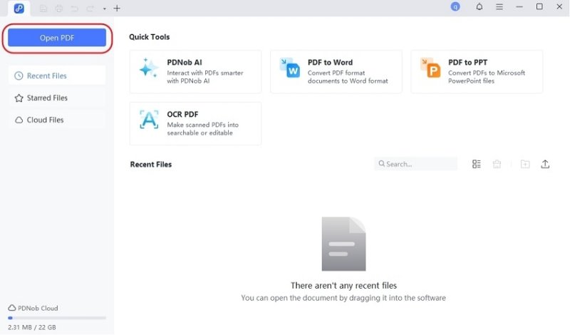 open pdf of pdnob editor