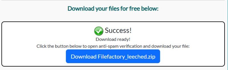 premium link generator filefactory step 4