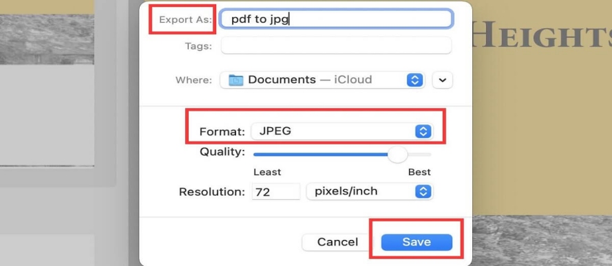 preview convert pdf to jpg mac