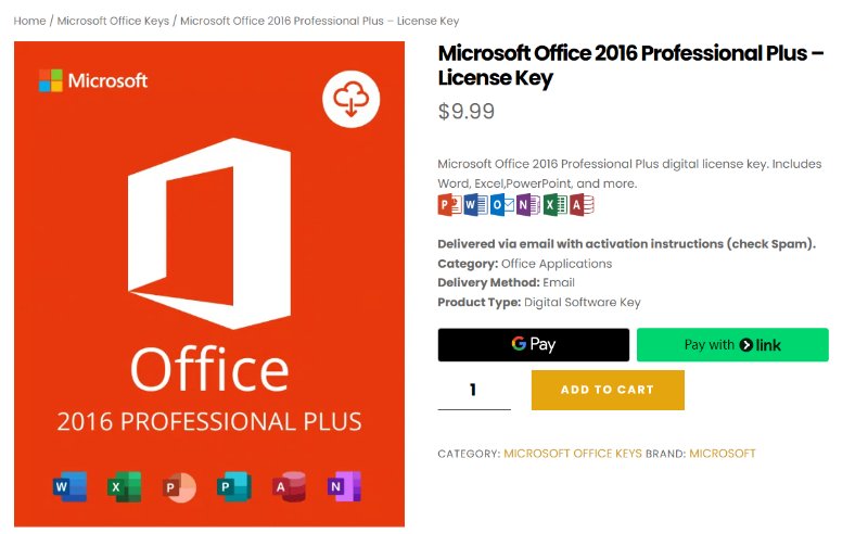 purchase office 2016 product key