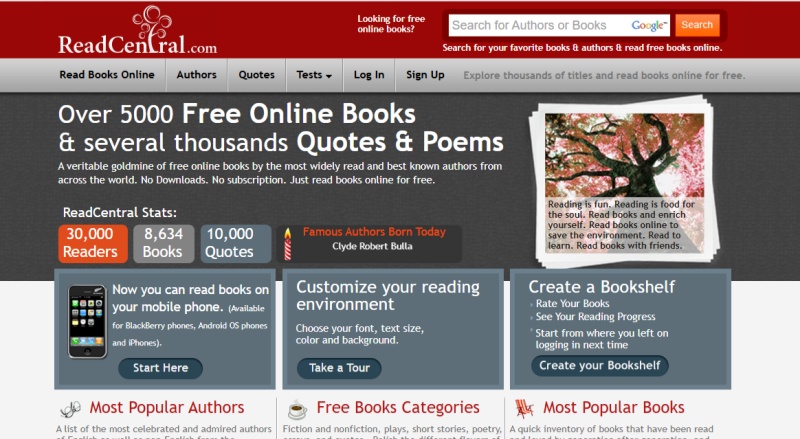 readcentral read free books online without downloading