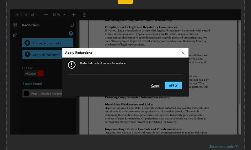 儲存PDF遮蓋文字後的檔案