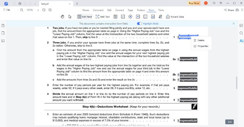 remove fillable fields in pdf via pdnob