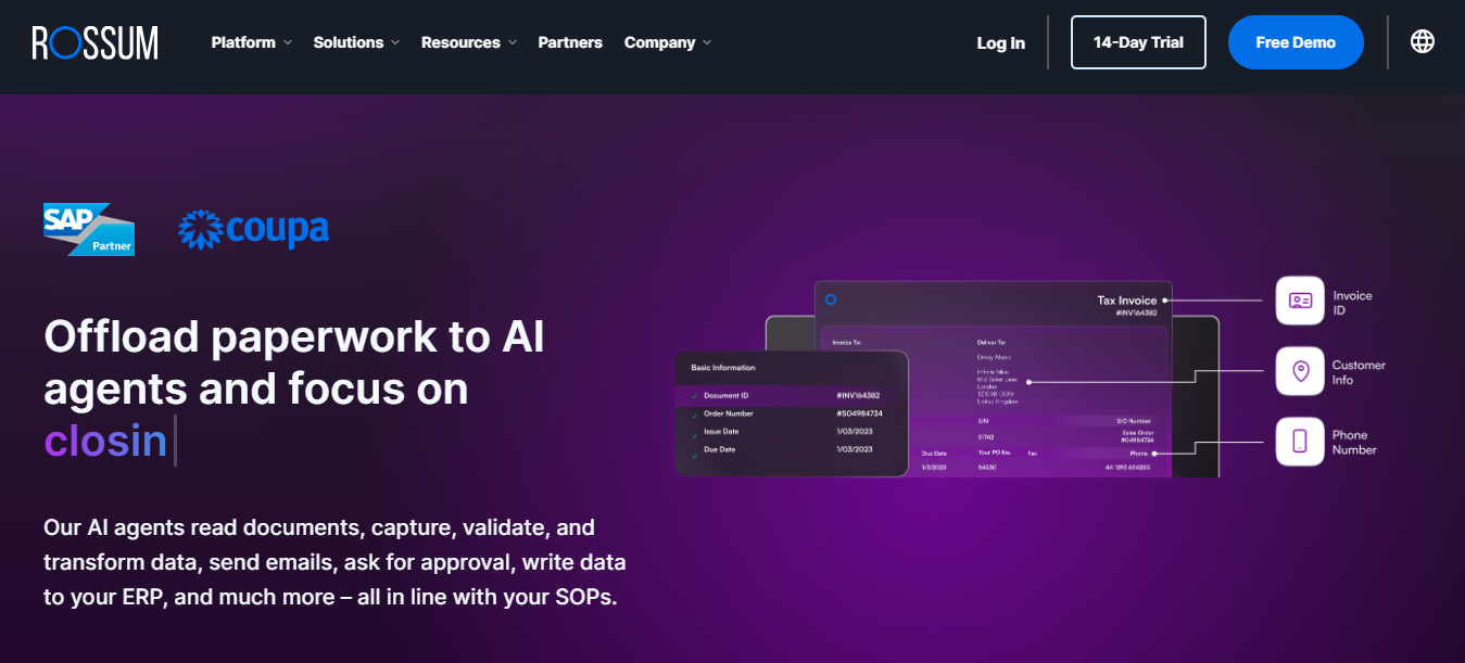 rossum best invoice scanning software