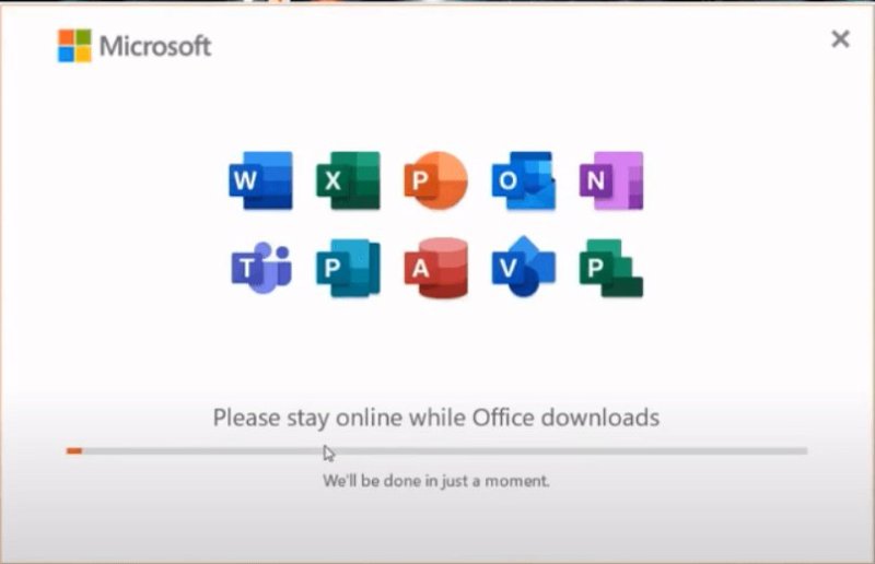 ejecuta el instalador de microsoft office 2021