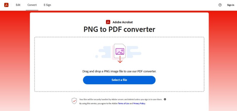 select a image file adobe acrobat