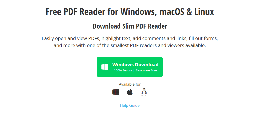 slim adobe reader alternative free