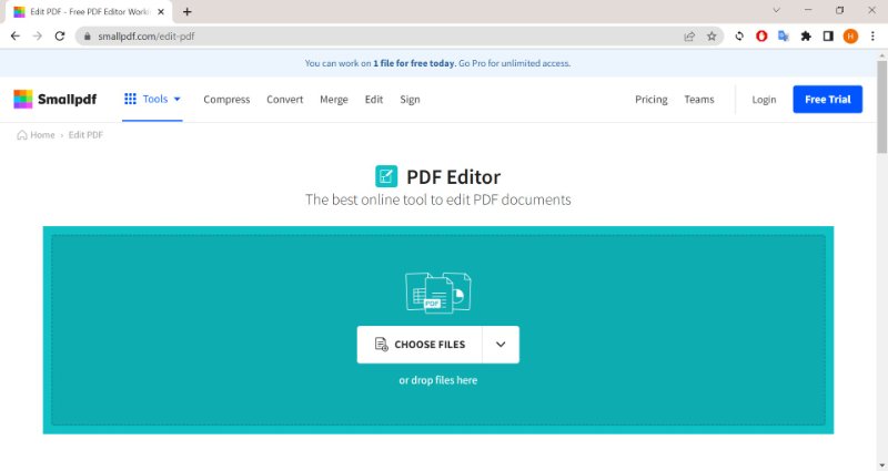 smallpdf edit pdf