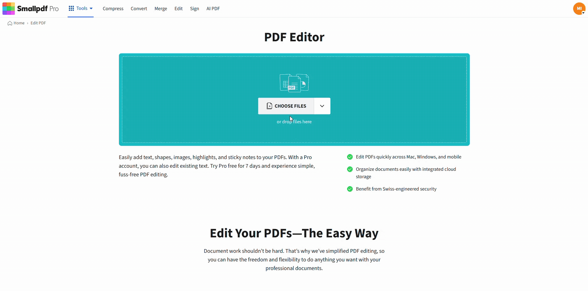 smallpdf pdf editor for mac online